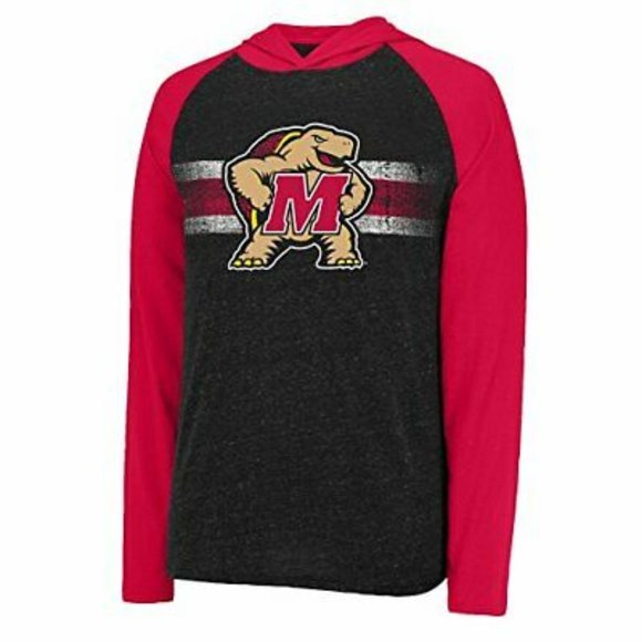 J.America Maryland Terrapins Hooded  shirt - Picture 1 of 3